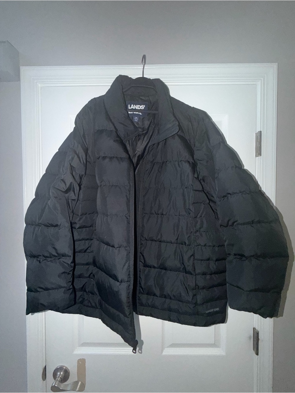 Lands' End Women’s Black Puffer Jacket